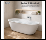 Sealey DH416 Baridi Double-Ended Slim Rim Bath with Overflow System 150cm – Gloss White