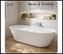 Sealey DH418 Baridi Double-Ended Slim Rim Bath with Overflow System 170cm - Gloss White