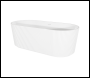 Sealey DH419 Baridi Double-Ended Fluted Design Bath with Slim Rim 150cm – Gloss White