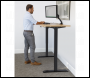 Sealey DH41 Dellonda Oak Electric Adjustable-Height Standing Desk with Memory, Quiet & Fast 1400 x 700mm