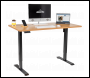 Sealey DH41 Dellonda Oak Electric Adjustable-Height Standing Desk with Memory, Quiet & Fast 1400 x 700mm