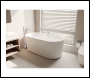 Sealey DH420 Baridi Double-Ended Fluted Design Bath with Slim Rim 168cm – Gloss White