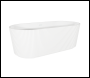 Sealey DH420 Baridi Double-Ended Fluted Design Bath with Slim Rim 168cm – Gloss White