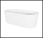 Sealey DH420 Baridi Double-Ended Fluted Design Bath with Slim Rim 168cm – Gloss White