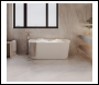 Sealey DH421 Baridi Back-to-Wall Slim Rim Bath with Overflow System 150cm – Gloss White