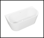 Sealey DH422 Baridi Back-to-Wall Slim Rim Bath with Overflow System 170cm – Gloss White