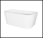 Sealey DH422 Baridi Back-to-Wall Slim Rim Bath with Overflow System 170cm – Gloss White