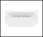 Sealey DH422 Baridi Back-to-Wall Slim Rim Bath with Overflow System 170cm – Gloss White