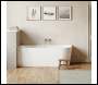 Sealey DH423 Baridi Left-Hand Corner Slim Rim Bath with Overflow System 150cm – Gloss White