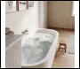 Sealey DH423 Baridi Left-Hand Corner Slim Rim Bath with Overflow System 150cm – Gloss White