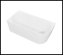 Sealey DH423 Baridi Left-Hand Corner Slim Rim Bath with Overflow System 150cm – Gloss White