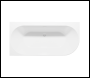 Sealey DH423 Baridi Left-Hand Corner Slim Rim Bath with Overflow System 150cm – Gloss White