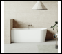 Sealey DH424 Baridi Left-Hand Corner Slim Rim Bath with Overflow System 160cm – Gloss White