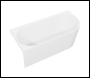 Sealey DH424 Baridi Left-Hand Corner Slim Rim Bath with Overflow System 160cm – Gloss White