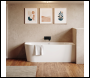 Sealey DH426 Baridi Right-Hand Corner Slim Rim Bath with Overflow System 150cm – Gloss White