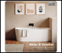 Sealey DH426 Baridi Right-Hand Corner Slim Rim Bath with Overflow System 150cm – Gloss White