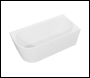 Sealey DH426 Baridi Right-Hand Corner Slim Rim Bath with Overflow System 150cm – Gloss White