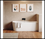 Sealey DH427 Baridi Right-Hand Corner Slim Rim Bath with Overflow System 160cm – Gloss White
