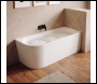 Sealey DH427 Baridi Right-Hand Corner Slim Rim Bath with Overflow System 160cm – Gloss White