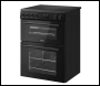 Sealey DH429 Baridi 60cm Freestanding Cooker with 99L Double Cavity & Ceramic Hob - Black