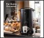 Sealey DH431 Baridi Hot Water Boiler/Tea Urn, 20L Capacity - Black