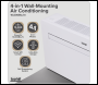 Sealey DH432 Baridi 4-in-1 Smart Monobloc Wall-Mounting Air Conditioning Unit 10,000Btu/hr - White