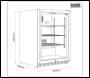 Sealey DH439 Baridi Outdoor Drinks/Beverage/Bar Fridge with Triple Glazed Door & Security Lock 150L - Stainless Steel