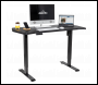 Sealey DH43 Dellonda Carbon Fibre Effect Electric Height Adjustable Standing Desk with Memory, Quiet, 1400 x 700mm