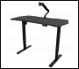 Sealey DH43 Dellonda Carbon Fibre Effect Electric Height Adjustable Standing Desk with Memory, Quiet, 1400 x 700mm