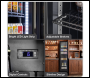 Sealey DH440 Baridi Tall Drinks/Bar Fridge with Digital Controls & Auto Defrost 160L - Black