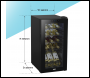 Sealey DH5 Baridi 15 Bottle Tabletop Wine Fridge & Cooler