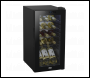 Sealey DH5 Baridi 15 Bottle Wine Fridge with Digital Touch Screen Controls & LED Light - Black