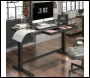 Sealey DH53 Dellonda Single Motor Ultra-Quiet Electric Desk with Control Panel, USB Port & Drawer - Black Desktop