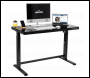 Sealey DH53 Dellonda Single Motor Ultra-Quiet Electric Desk with Control Panel, USB Port & Drawer - Black Desktop