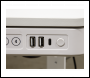 Sealey DH54 Dellonda Single Motor Ultra-Quiet Electric Desk with Control Panel, USB Port & Drawer - White Desktop