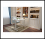 Sealey DH54 Dellonda Single Motor Ultra-Quiet Electric Desk with Control Panel, USB Port & Drawer - White Desktop
