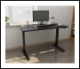 Sealey DH55 Dellonda Single Motor Ultra-Quiet Adjustable-Height Electric Sit/Stand Desk - Black Desktop