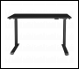 Sealey DH55 Dellonda Single Motor Ultra-Quiet Adjustable-Height Electric Sit/Stand Desk - Black Desktop