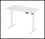 Sealey DH56 Dellonda Single Motor Ultra-Quiet Adjustable-Height Electric Sit/Stand Desk - White Desktop