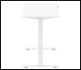 Sealey DH56 Dellonda Single Motor Ultra-Quiet Adjustable-Height Electric Sit/Stand Desk - White Desktop