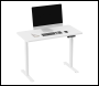 Sealey DH56 Dellonda Single Motor Ultra-Quiet Adjustable-Height Electric Sit/Stand Desk - White Desktop