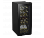 Sealey DH6 Baridi 18 Bottle Wine Fridge & Cooler - Black