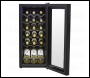Sealey DH6 Baridi 18 Bottle Wine Fridge & Cooler - Black