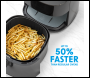 Sealey DH60 Baridi Single Zone Air Fryer with 8 Preset Functions 3.5L Capacity
