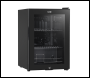 Sealey DH62 Baridi Beer & Drinks Fridge with LED Light, Black and Glass Door 60L