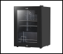 Sealey DH62 Baridi Beer & Drinks Fridge with LED Light, Black and Glass Door 60L