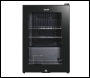 Sealey DH62 Baridi Beer & Drinks Fridge with LED Light, Black and Glass Door 60L