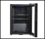 Sealey DH62 Baridi Beer & Drinks Fridge with LED Light, Black and Glass Door 60L