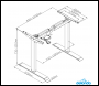 Sealey DH64 Dellonda Single Motor Ultra-Quiet Adjustable-Height Desk Frame 70kg Capacity - White
