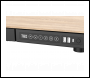 Sealey DH65 Dellonda Single Motor Ultra-Quiet Electric Desk with Control Panel, USB Port & Drawer - Oak Desktop